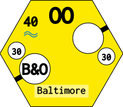 Yellow OO hex — 18Chesapeake H6